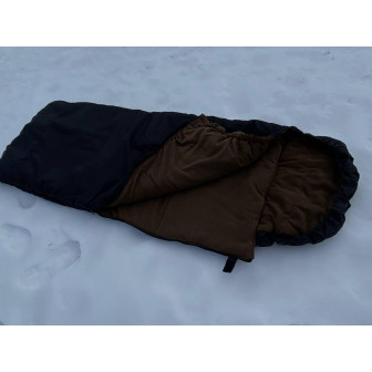 Спальный мешок демисезонный туристический  +12° до -7° C черный