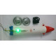 Торпеда пластиковая  аккумуляторная турбо для протяжки сетей зимняя рыбалка