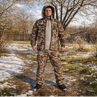 Тактический демисезонный костюм Softshell «Разведка» Pixel (Пиксель) — куртка + брюки, Omni-Heat